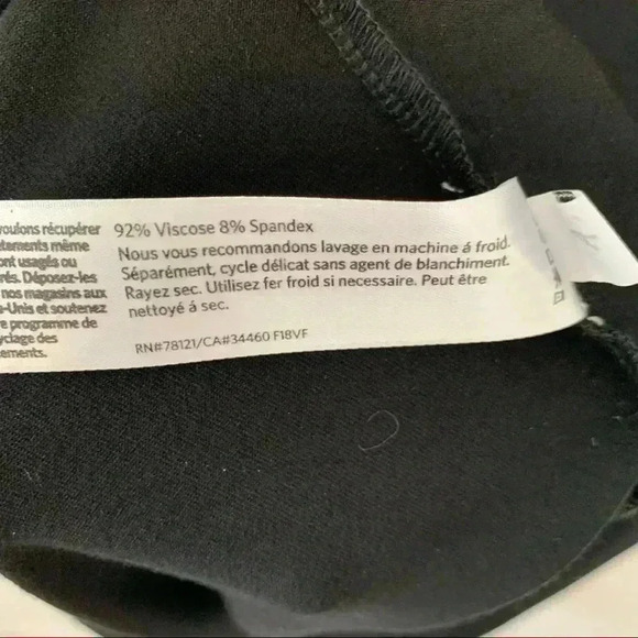 Eileen Fisher black long sleeve midi shift dress - Picture 6 of 6